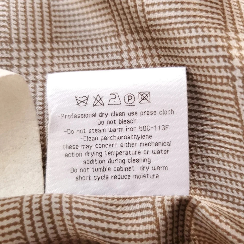 Giorgio Armani Wool Silk Blazer Womens Size 38 Beige Tan Lined Jacket 2 Button - Picture 12 of 16